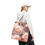Thumbnail: Peach Roses Floral Tote Bag, Boho Chic Handbag