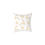 Thumbnail: Golden Reindeer and Stars (white) Spun Polyester Pillow