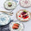 Thumbnail: Blue Rose Ceramic Dinner Plates Set of 6 - 10.5" Microwave Safe