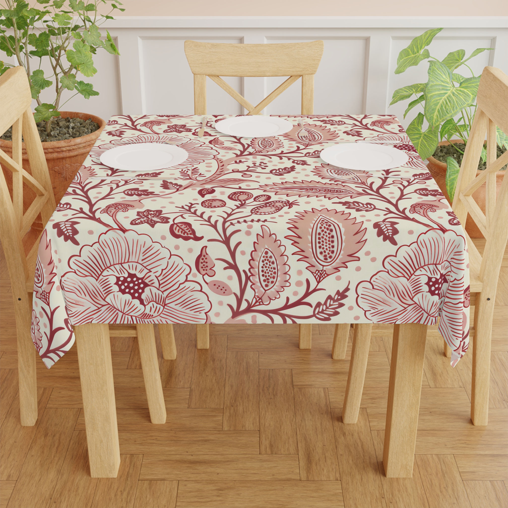 Wedding Veil (Henna Red) Tablecloth