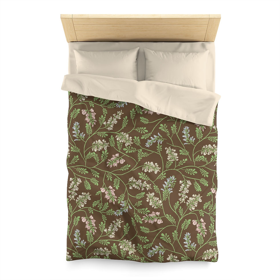 Thumbnail: Vines and Blossoms Microfiber Duvet Cover