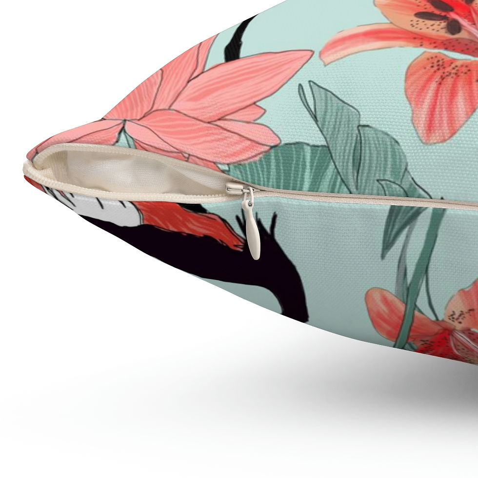 Thumbnail: Egret Spun Polyester Square Pillow