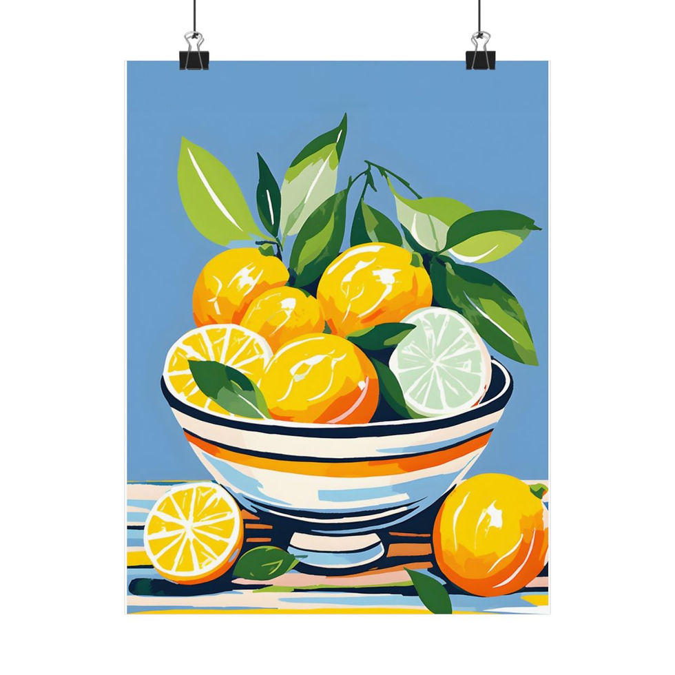 Thumbnail: Dolce Vito Bowl of Oranges Matte Vertical Posters