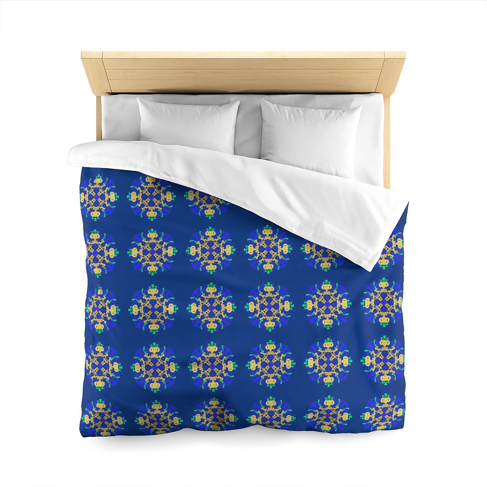 Thumbnail: Islamic Lines 10 Microfiber Duvet Cover
