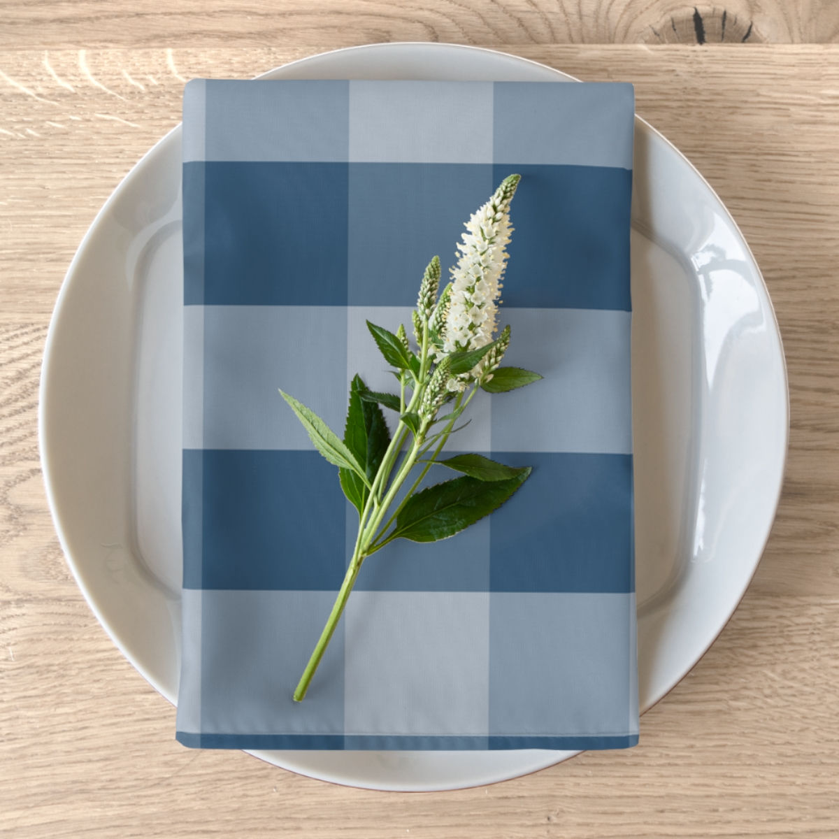 Blue Plaid Napkins