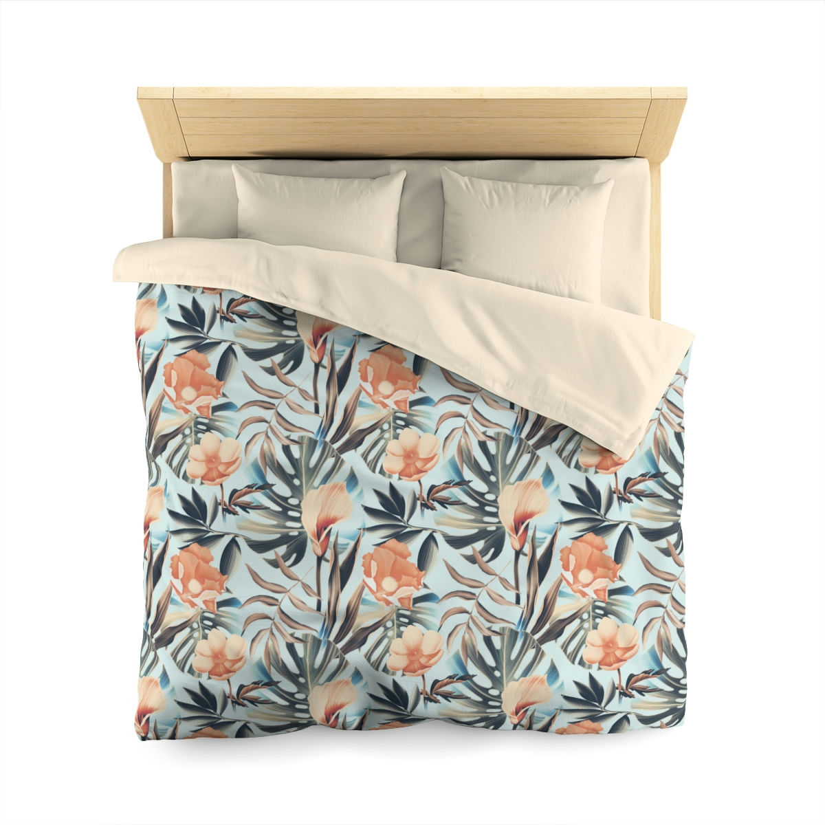 Tula Palm Microfiber Duvet Cover
