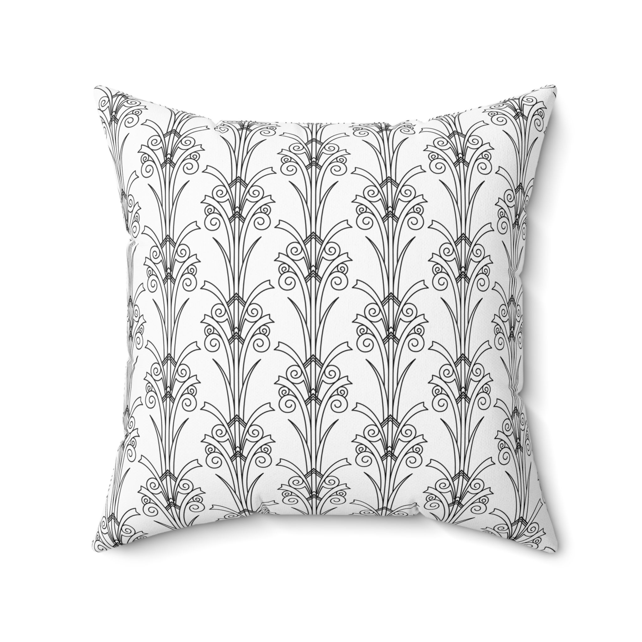 Art Nouveau Square Pillow - Home Decor, Stylish Throw Cushion