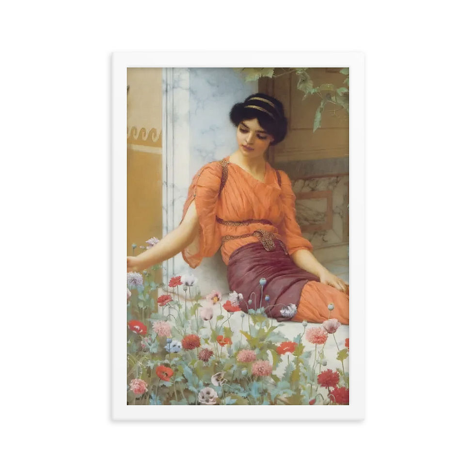 Thumbnail: Godward Girl in a Summer Garden