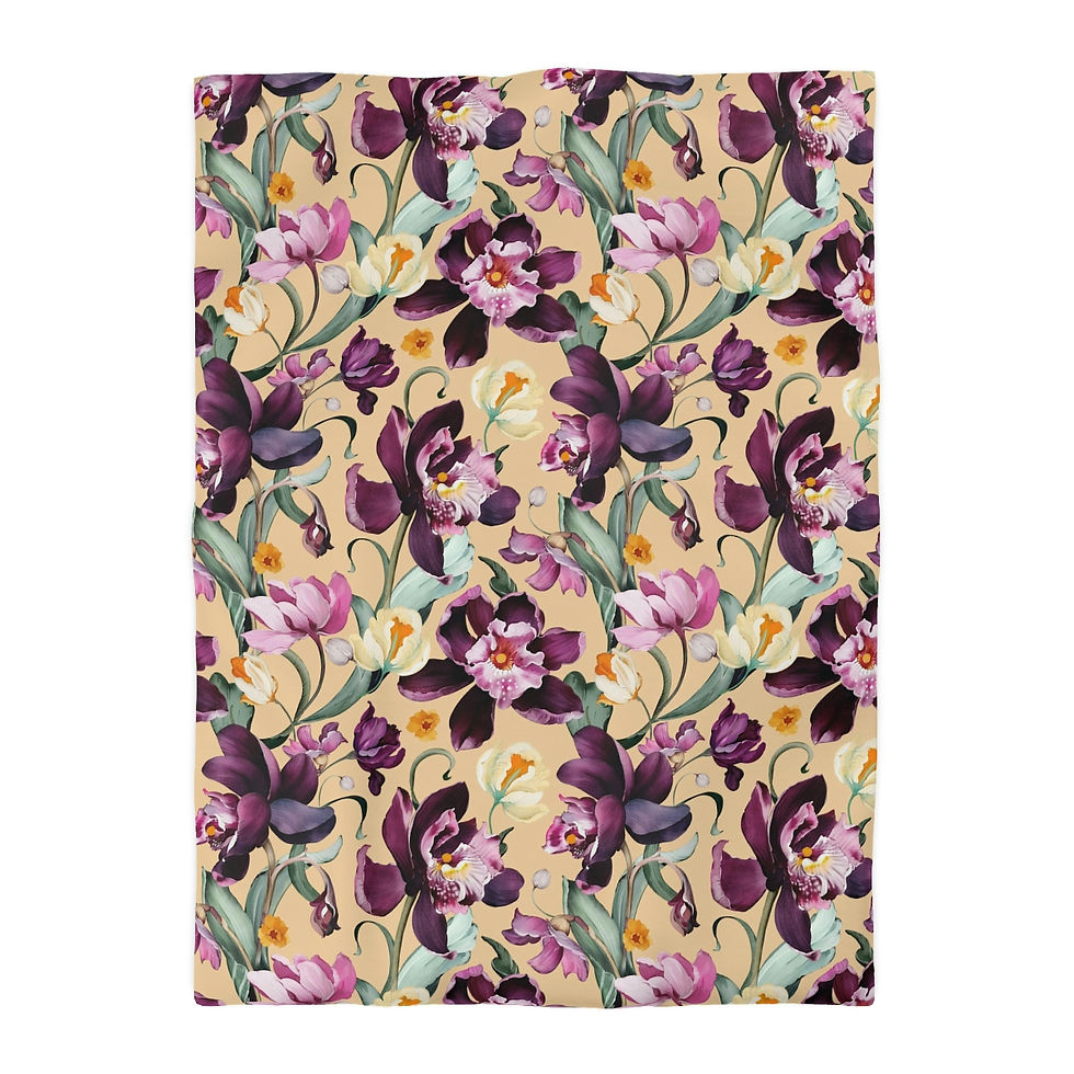 Thumbnail: Purple Iris Microfiber Duvet Cover