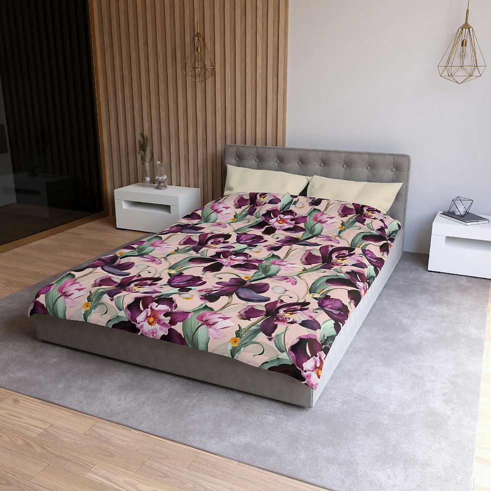 Thumbnail: Purple Iris Microfiber Duvet Cover