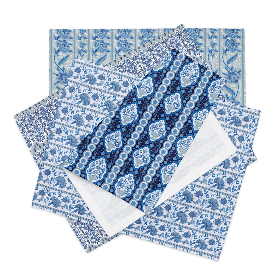 Thumbnail: Blue Patterns Placemat Set