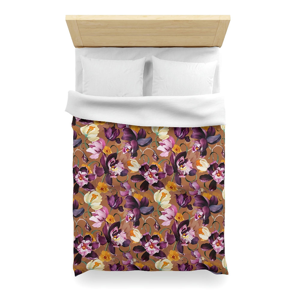Thumbnail: Purple Iris Microfiber Duvet Cover