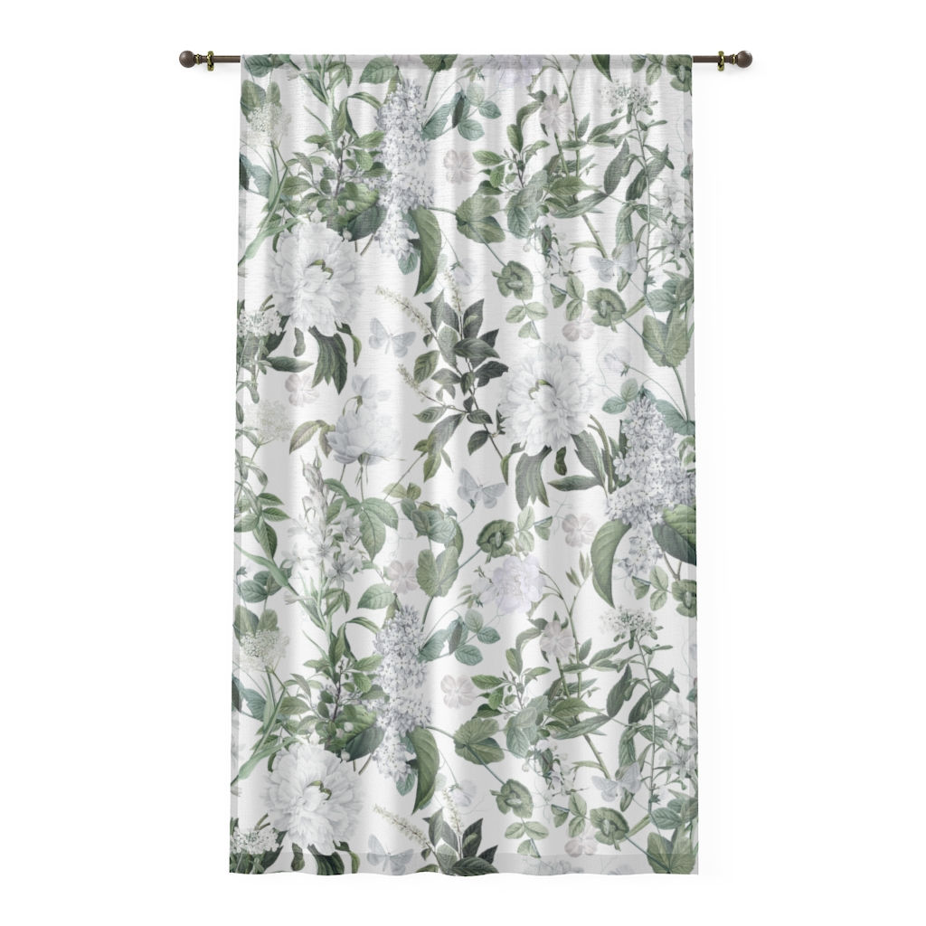 Lush Green Window Curtain