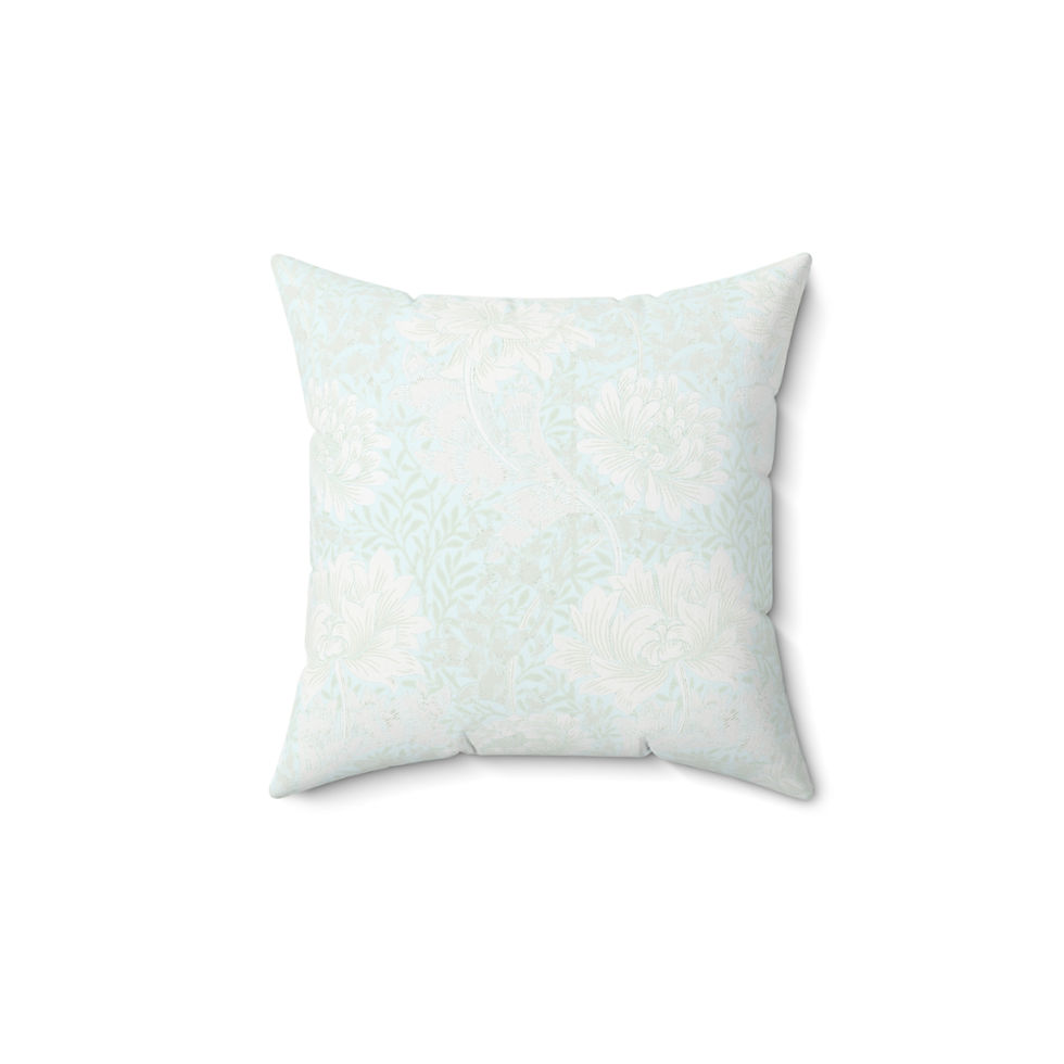 Thumbnail: Morris White Ice  Spun Polyester Square Pillow