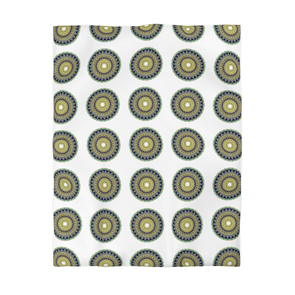 Thumbnail: Mandala Pattern Microfiber Duvet Cover 