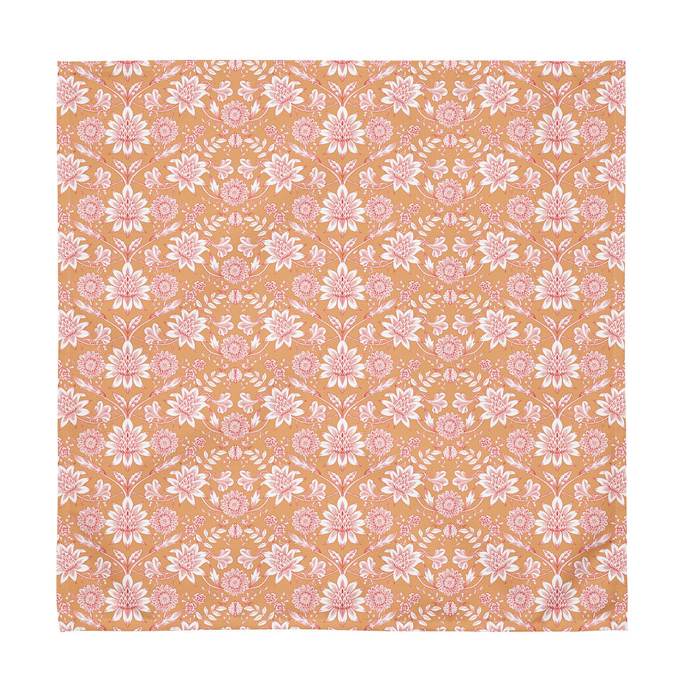 Thumbnail: Morris Birds Orange Cloth napkin set
