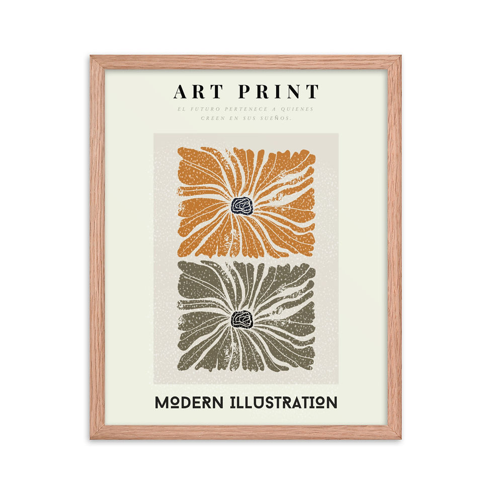 Thumbnail: Art Print Modern Ilustration Framed poster