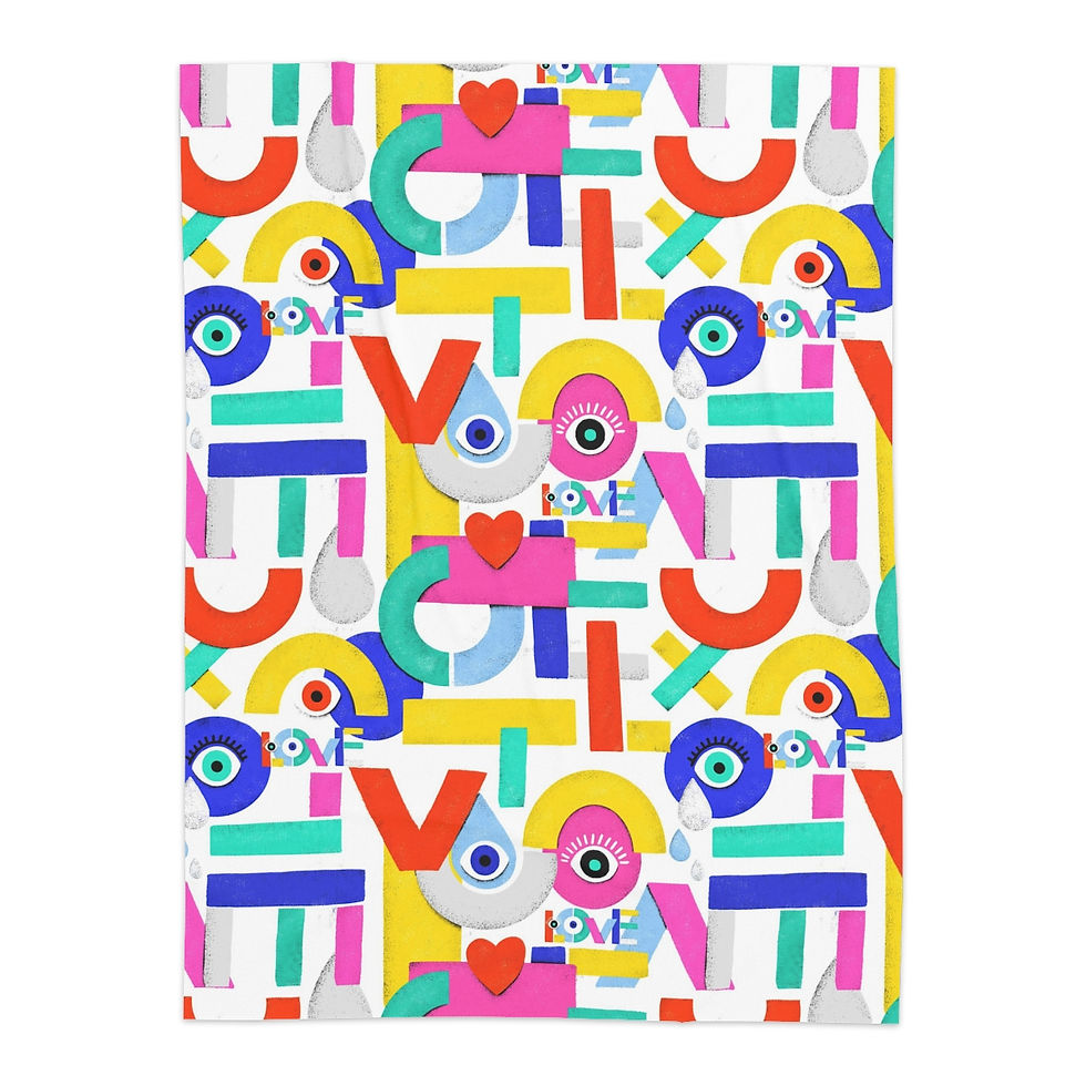 Thumbnail: Shapes of Color Sherpa Blanket