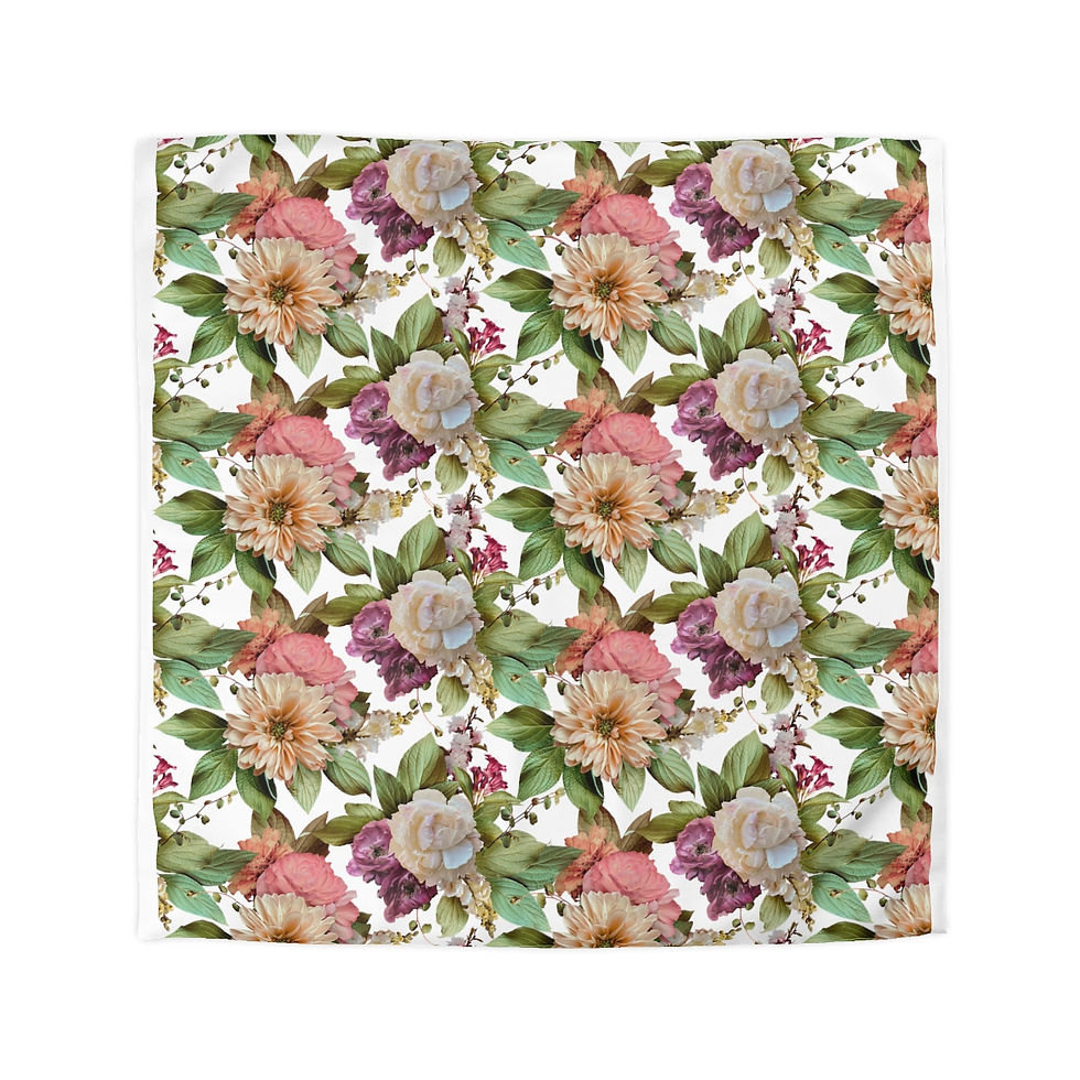 Thumbnail:  Floral Party Microfiber Duvet Cover