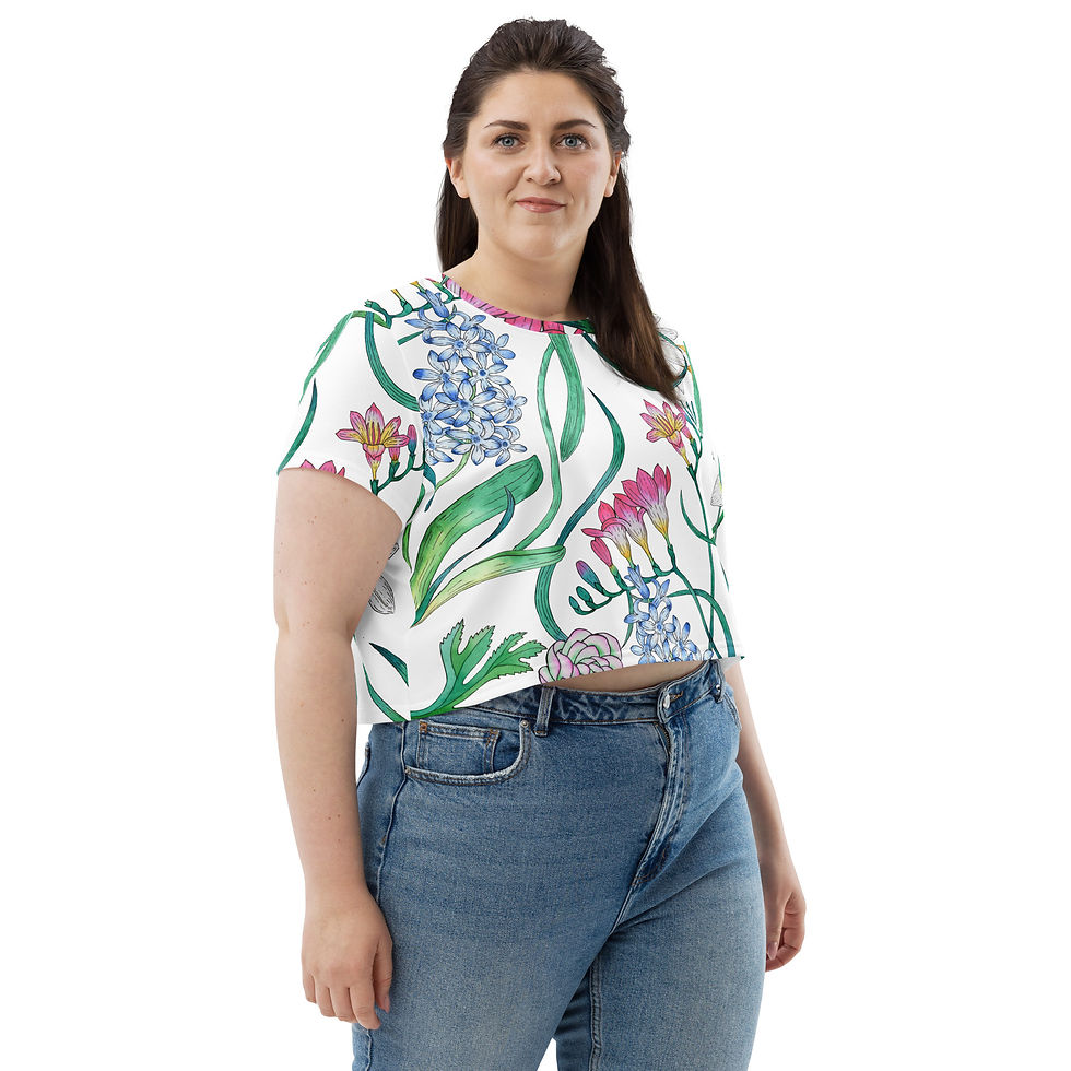 Thumbnail: Botanica Print Crop Tee