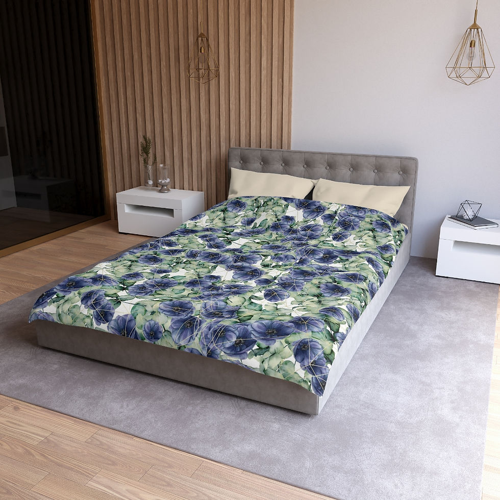 Thumbnail: Diana Floral Microfiber Duvet Cover