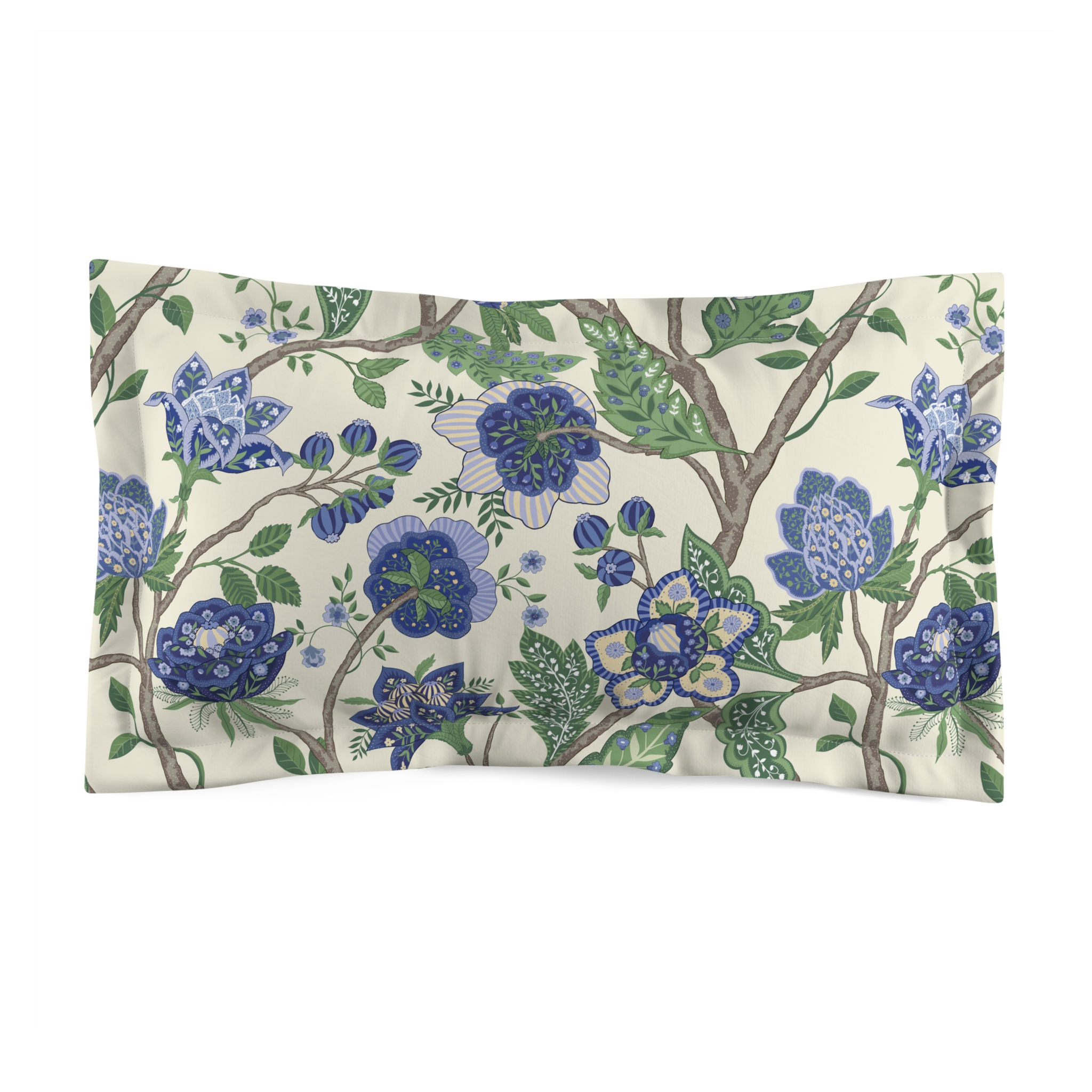 Pillow Sham - Mughal (Creme) Garden Delights