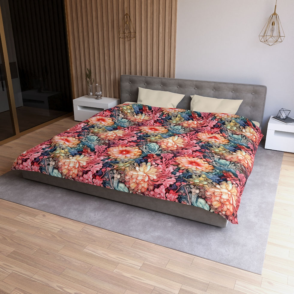 Oceanic Colors Microfiber Duvet Cover