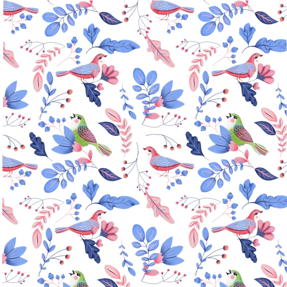 Thumbnail: Sweet Blue Bird Microfiber Duvet Cover
