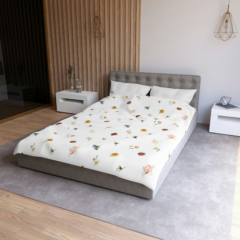 Thumbnail: Spring is near Microfiber Duvet Cover
