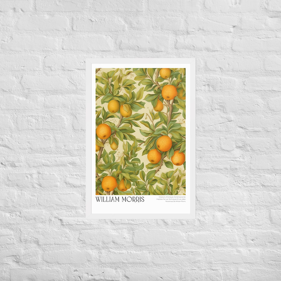 Thumbnail: William Morris "Orange Grove" Framed poster 