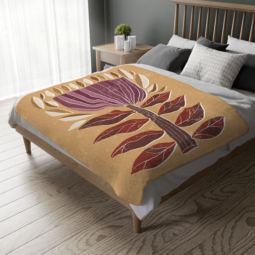 Thumbnail: Velveteen Microfiber Blanket (Two-sided print)