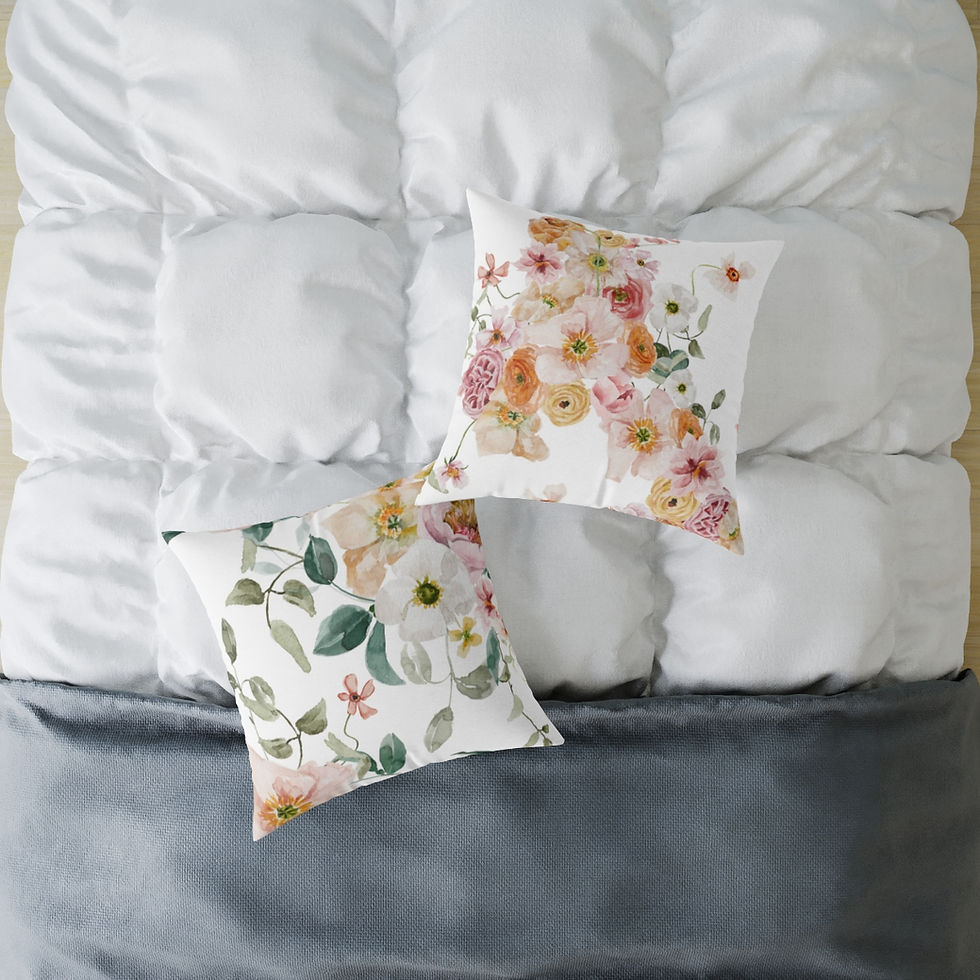 Thumbnail: Icelandic Poppies Spun Polyester Pillow