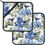 Thumbnail: Blue Hydrangea Flowers Bird Pot Holder Set of 2,Heat Resistant Potholders Oven 