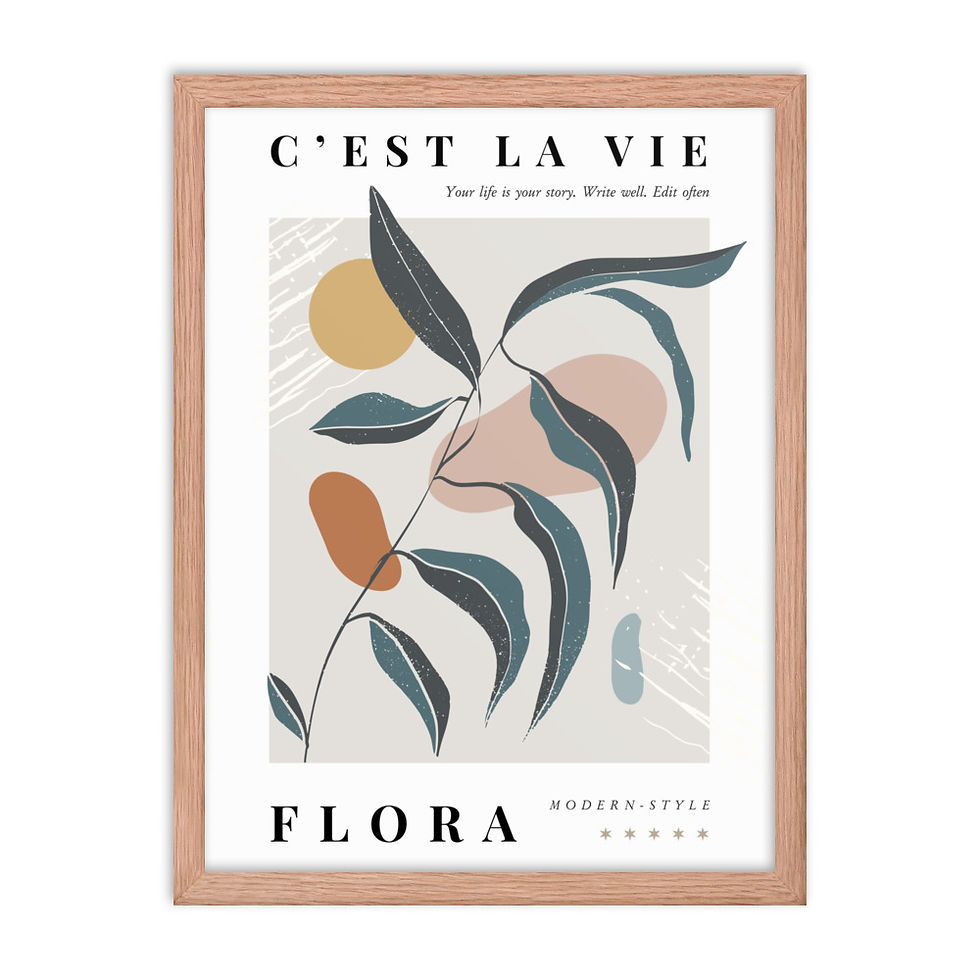 Thumbnail: C'est La Vie  Framed poster 