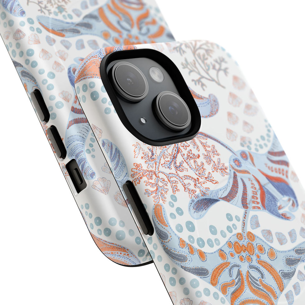 Thumbnail: Floral Coral Reef Tough Magnetic Phone Case