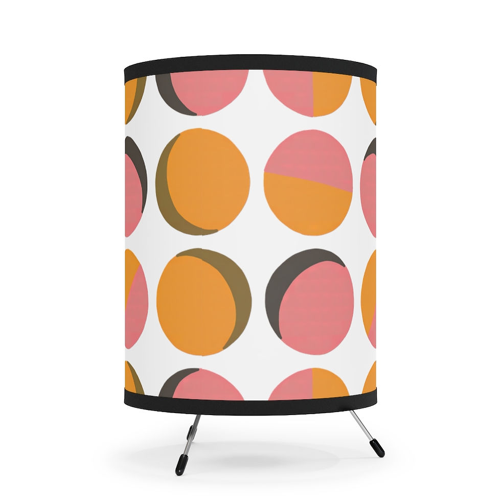 Thumbnail: Abstract Circles Shapes Tripod Lamp 