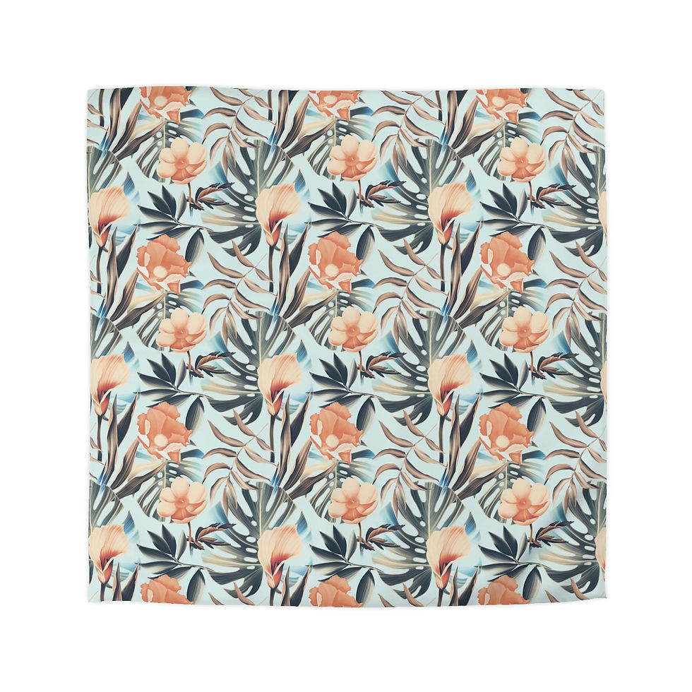 Thumbnail: Tula Palm Microfiber Duvet Cover