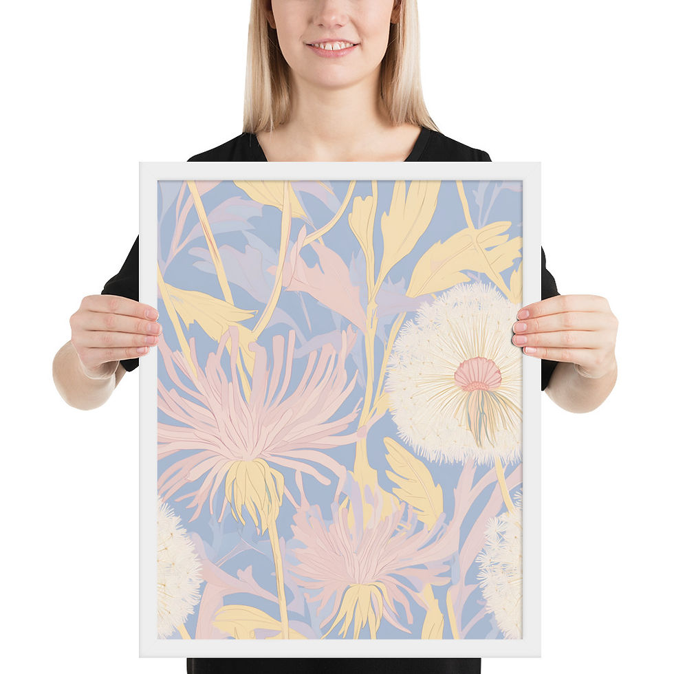 Thumbnail: Enchanted Art Novu Framed poster