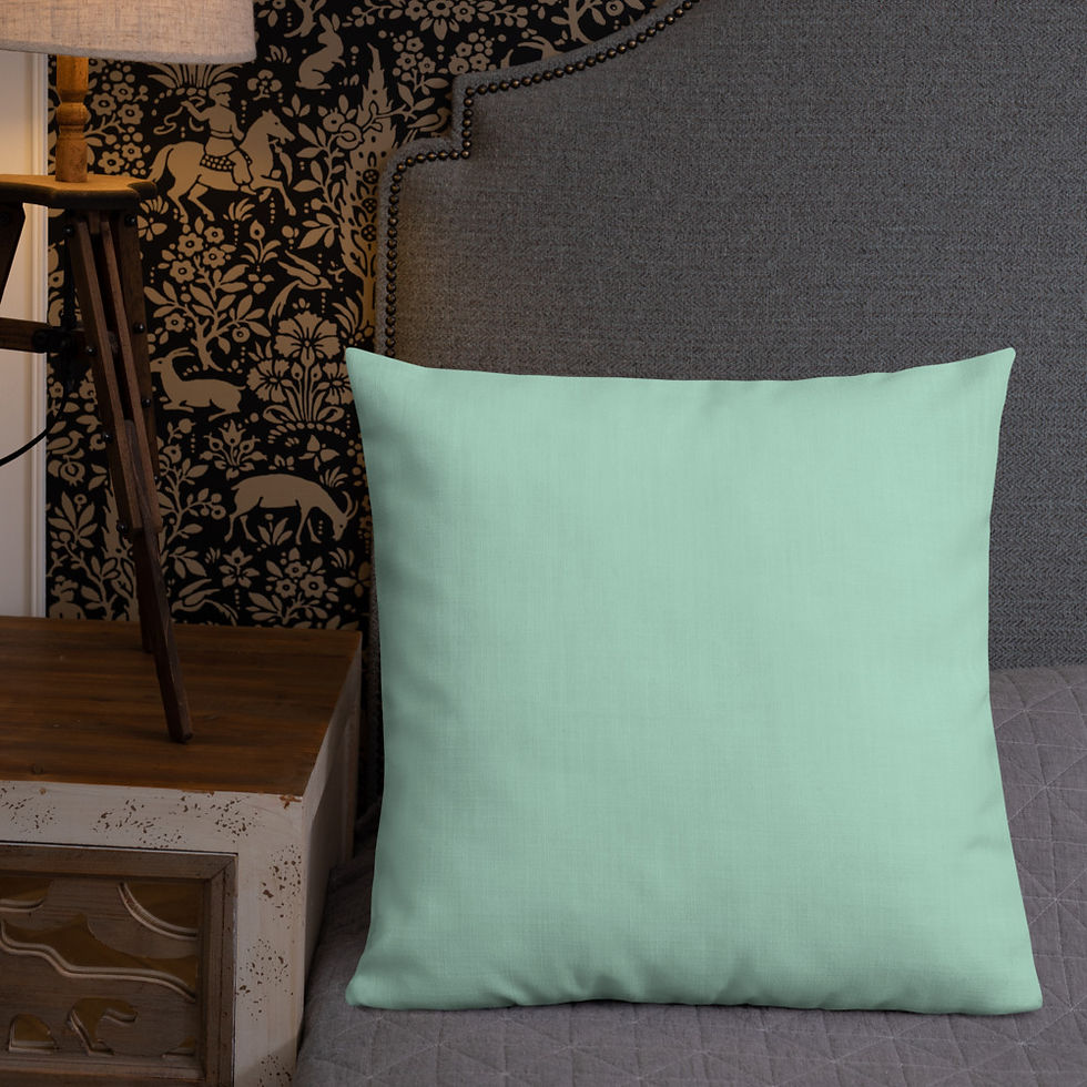 Thumbnail: Calico (Mint Green) Premium Pillow