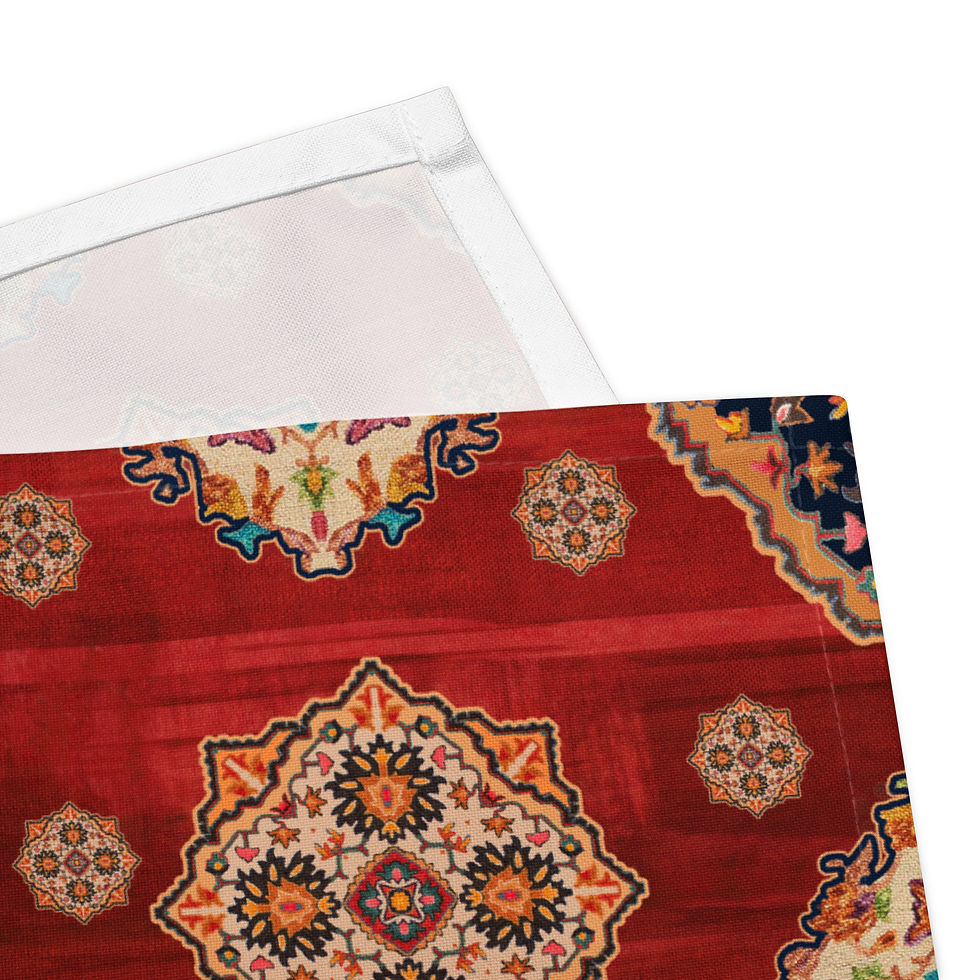 Thumbnail: India Red Cloth napkin set