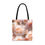 Thumbnail: Peach Roses Floral Tote Bag, Boho Chic Handbag