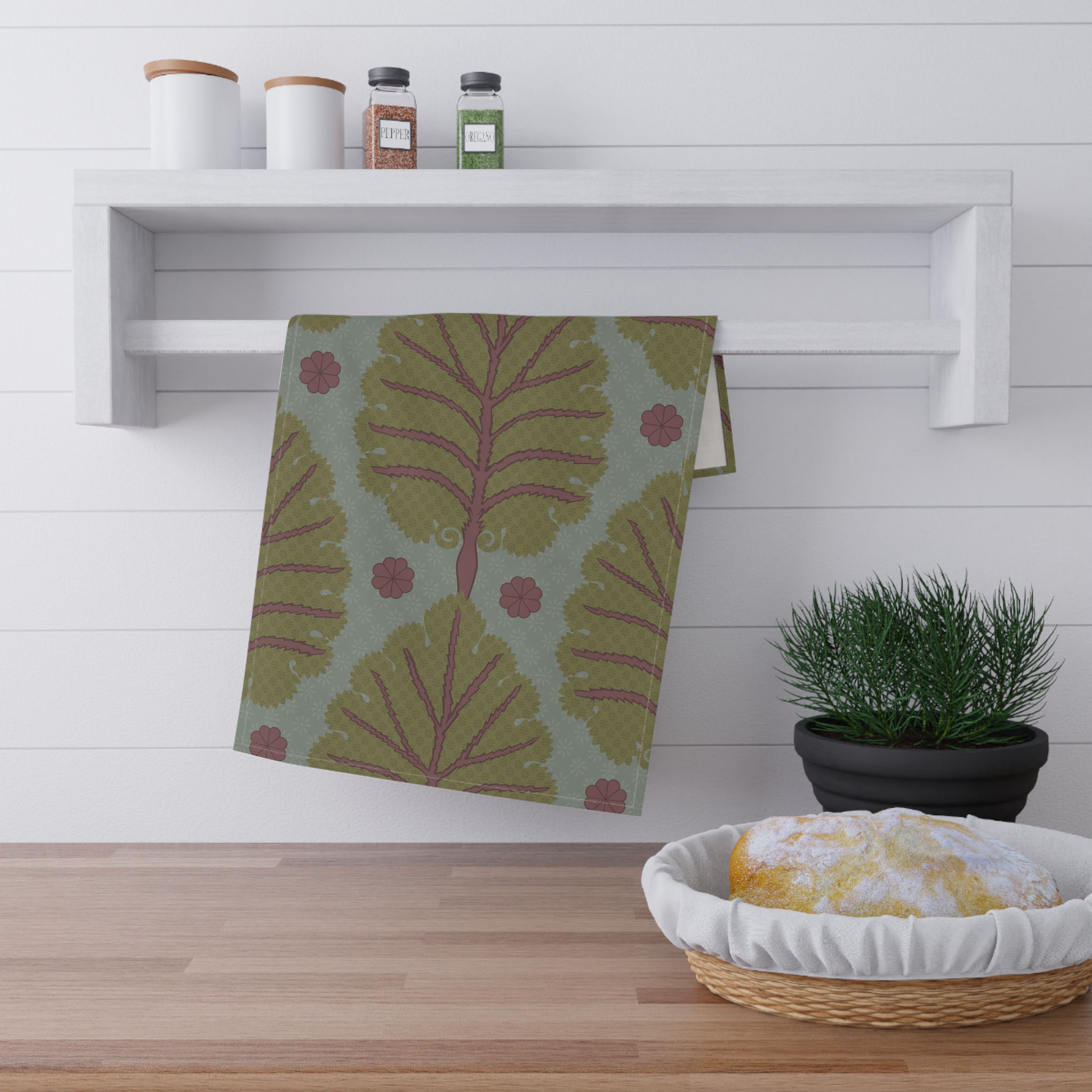 Nature-Inspired Tea Towels, Elegant Kitchen Décor