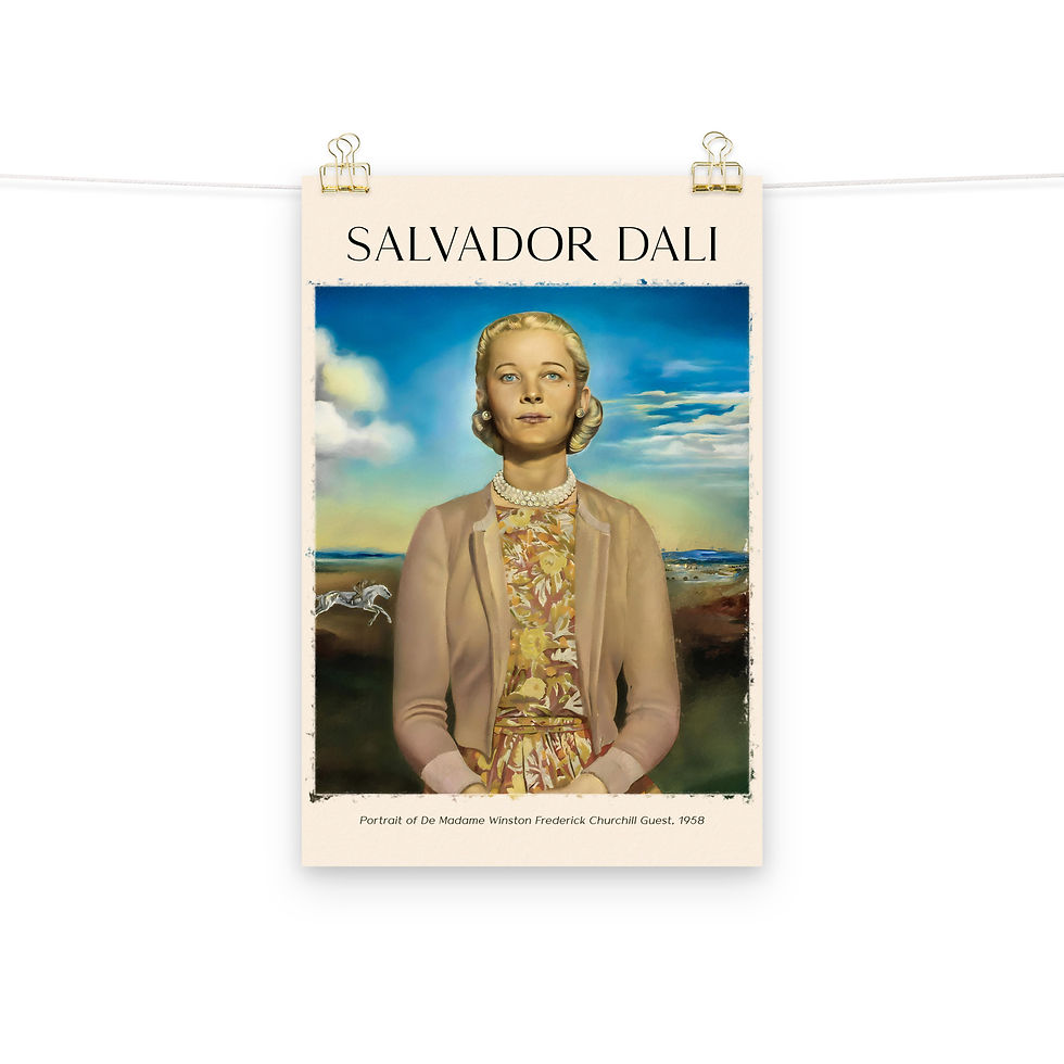 Thumbnail: Dali "Portrait of Madame Winston Frederick Churchill Guest," 1958