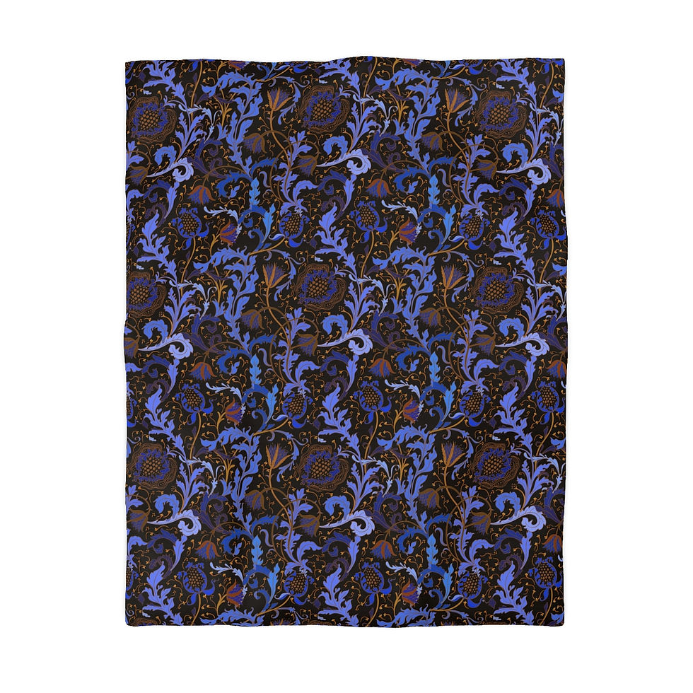 Thumbnail: La Mirage Purple Microfiber Duvet Cover