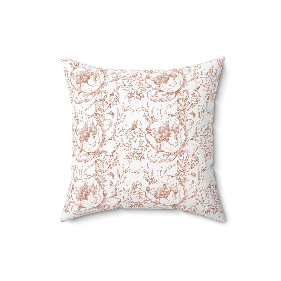 Thumbnail: Victorian Rose (Red) Pillow