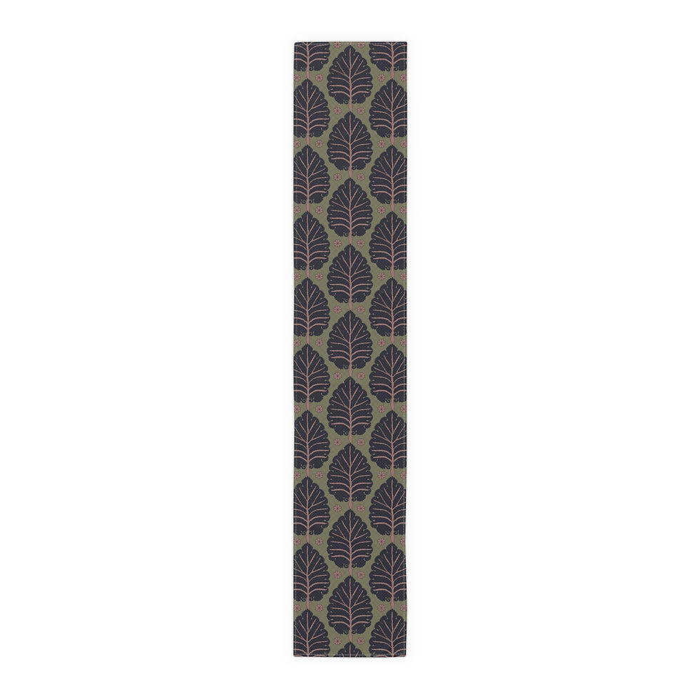 Thumbnail: Elegant Leaf Pattern Table Runner 