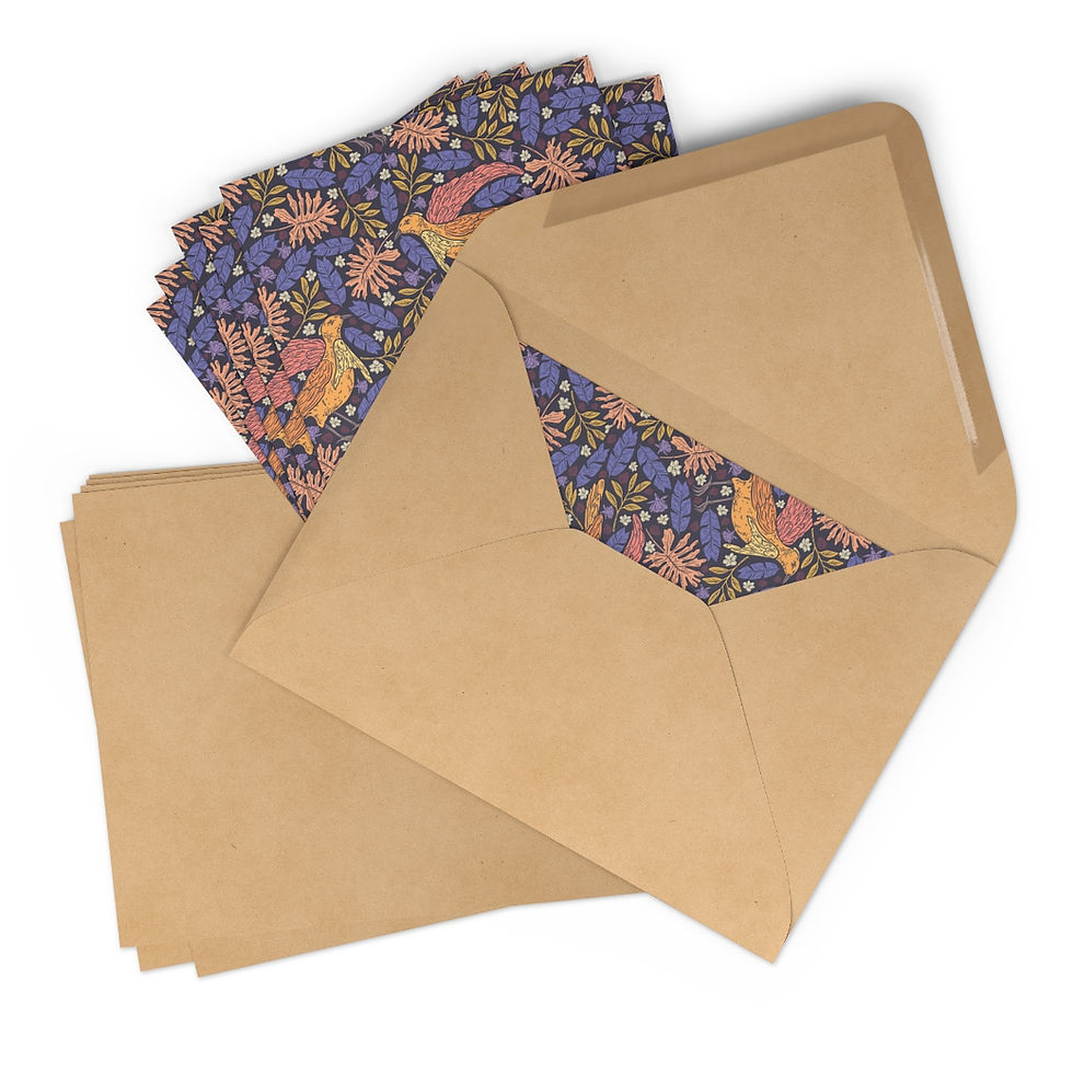 Thumbnail: Japanese Design Greeting Cards (7 pcs)