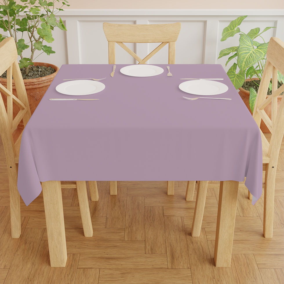 Thumbnail:  Ava  (SOLID Violet) Elegant Floral Tablecloth 