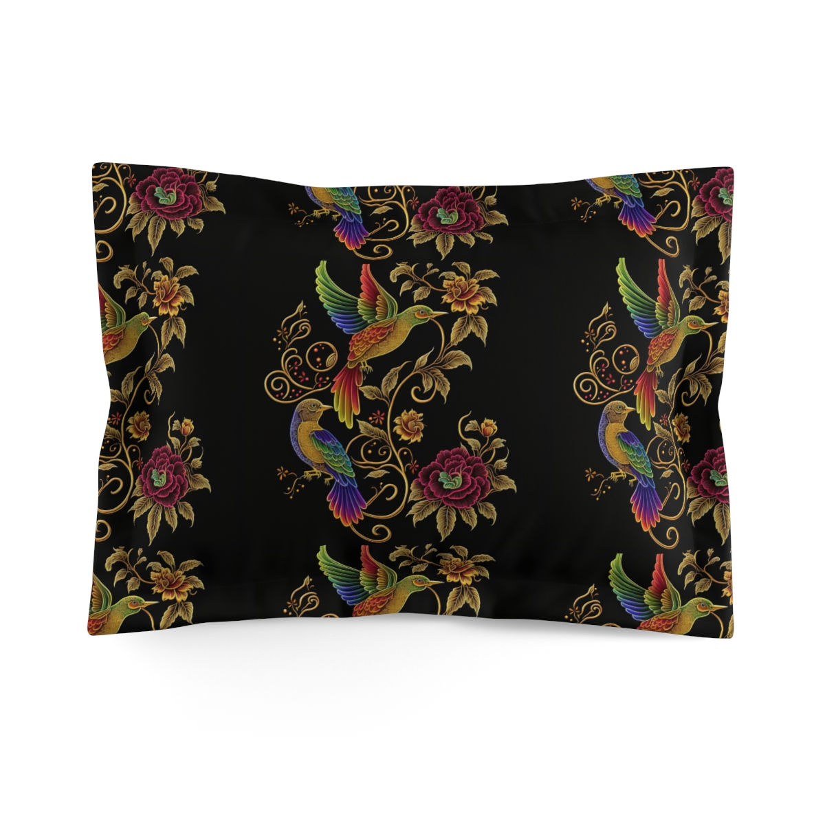 Rainbow Birds Microfiber Pillow Sham