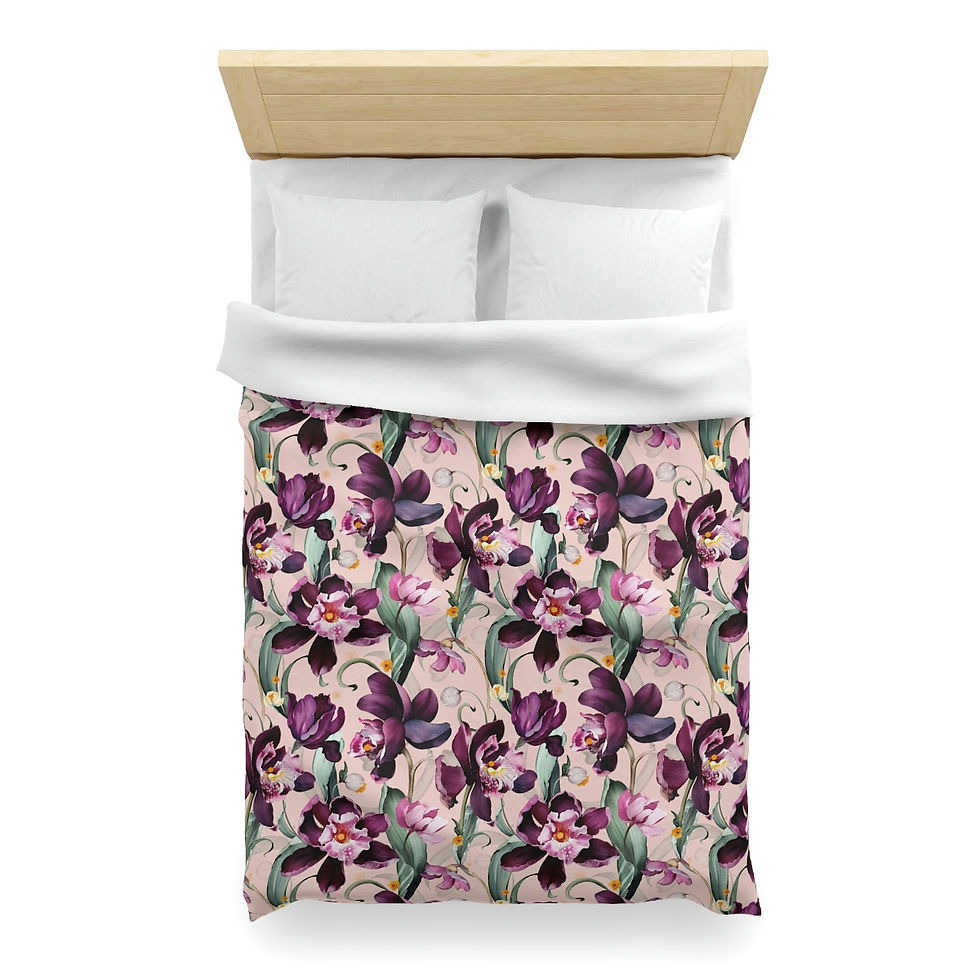 Thumbnail: Purple Iris Microfiber Duvet Cover